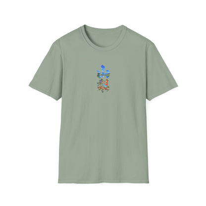 山梨 Tシャツ｜富士山・河口湖・ぶどう・桃・昇仙峡 毛筆漢字デザイン