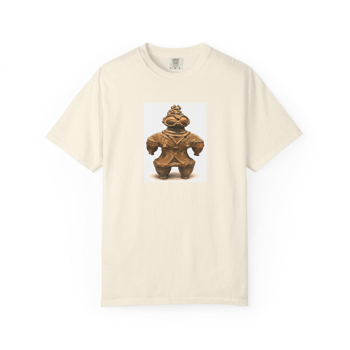 遮光器土偶 Tシャツ｜縄文文化デザイン｜ユニセックス コットンTシャツ