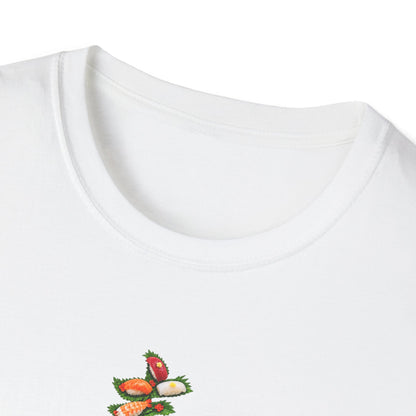 寿司 Tシャツ｜大葉と寿司で描いた漢字デザイン