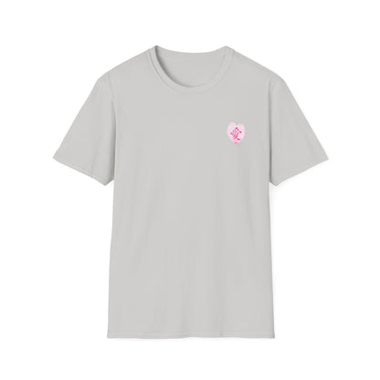 愛 Tシャツ｜桜の花びら × 毛筆漢字デザイン