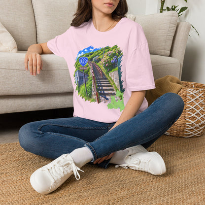 Route 339 Staircase National Highway T-Shirt | Cape Tappi Aomori
