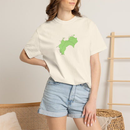 Shikoku Map T-Shirt | Japan Island & Coastal Map Design | Unisex Cotton Tee