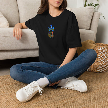 山梨 Tシャツ｜富士山・河口湖・ぶどう・桃・昇仙峡 毛筆漢字デザイン