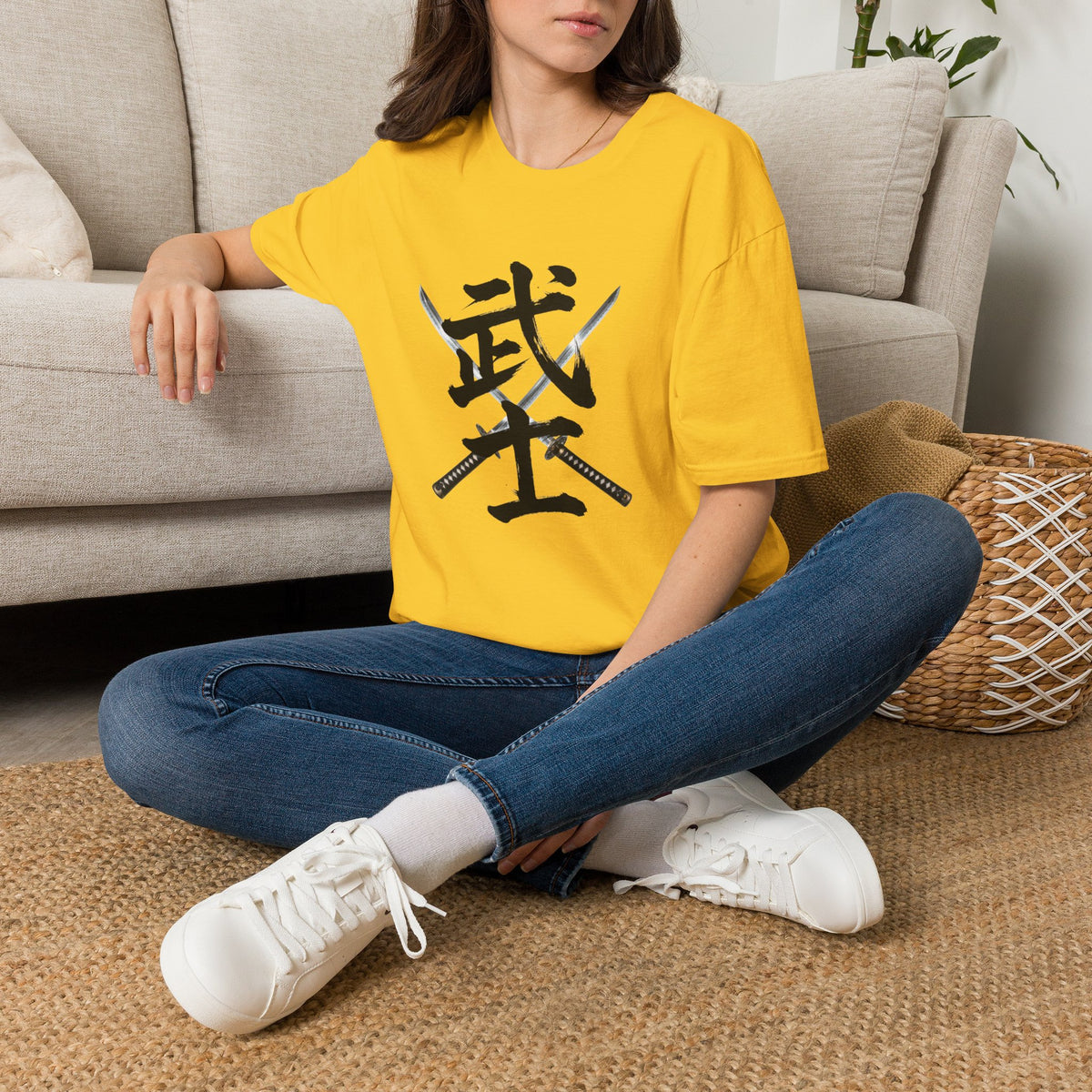 武士 Samurai Kanji T-Shirt | Japanese Sword Art Tee