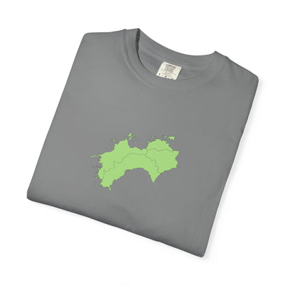 Shikoku Map T-Shirt | Japan Island & Coastal Map Design | Unisex Cotton Tee