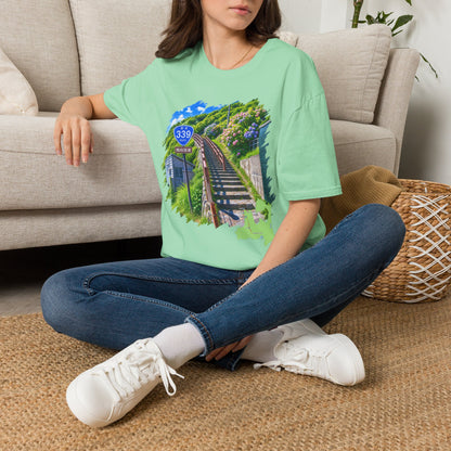 Route 339 Staircase National Highway T-Shirt | Cape Tappi Aomori