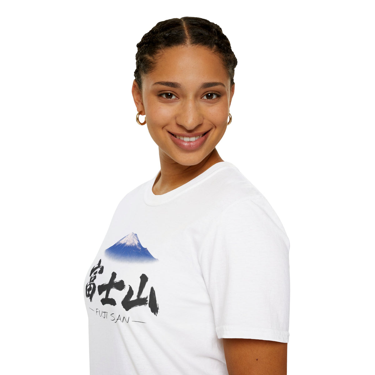 富士山 Mount Fuji T-Shirt | Japanese Calligraphy & Fuji San Photo Art Tee