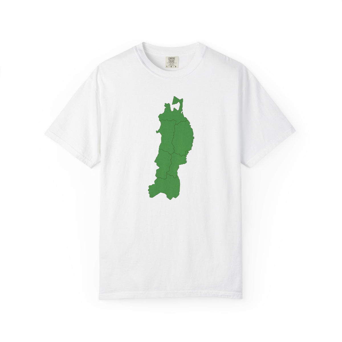 東北地方 地図デザイン Tシャツ｜ユニセックス コットンTシャツ