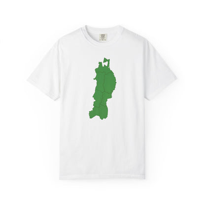 東北地方 地図デザイン Tシャツ｜ユニセックス コットンTシャツ
