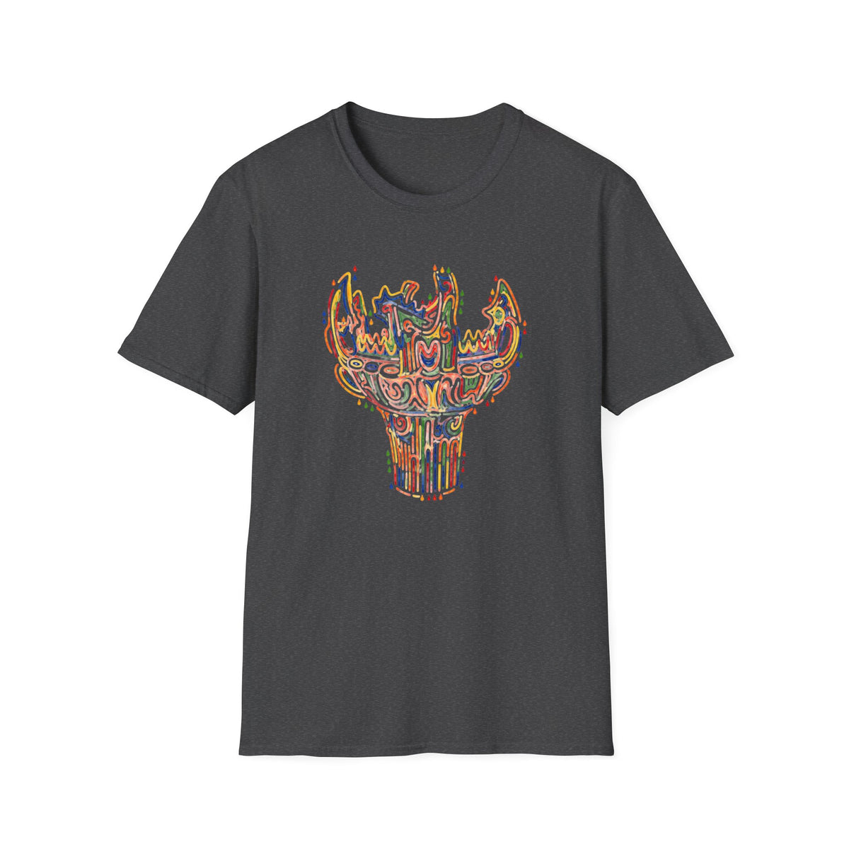 彩炎 JOMON｜カラフル火焔型土器 Tシャツ