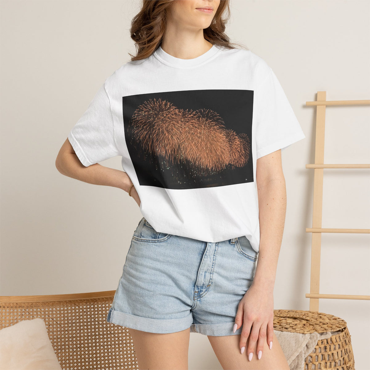 花火　ベスビアス　Tシャツ — 長岡　2026 夜空写真シャツ