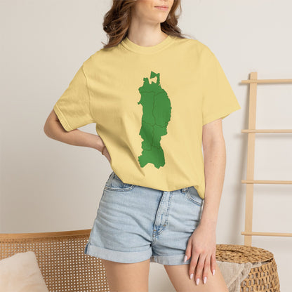 東北地方 地図デザイン Tシャツ｜ユニセックス コットンTシャツ