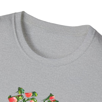 福島 桃 Tシャツ｜福島県・桃畑・毛筆漢字デザイン