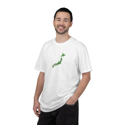 日本列島マップ Tシャツ｜主要都市入り｜Japan Map｜ユニセックス コットンTシャツ