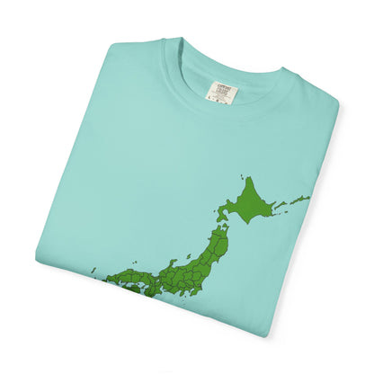 日本47都道府県マップ Tシャツ｜県境入り日本地図デザイン｜Detailed Japan Map｜ユニセックス コットンTシャツ