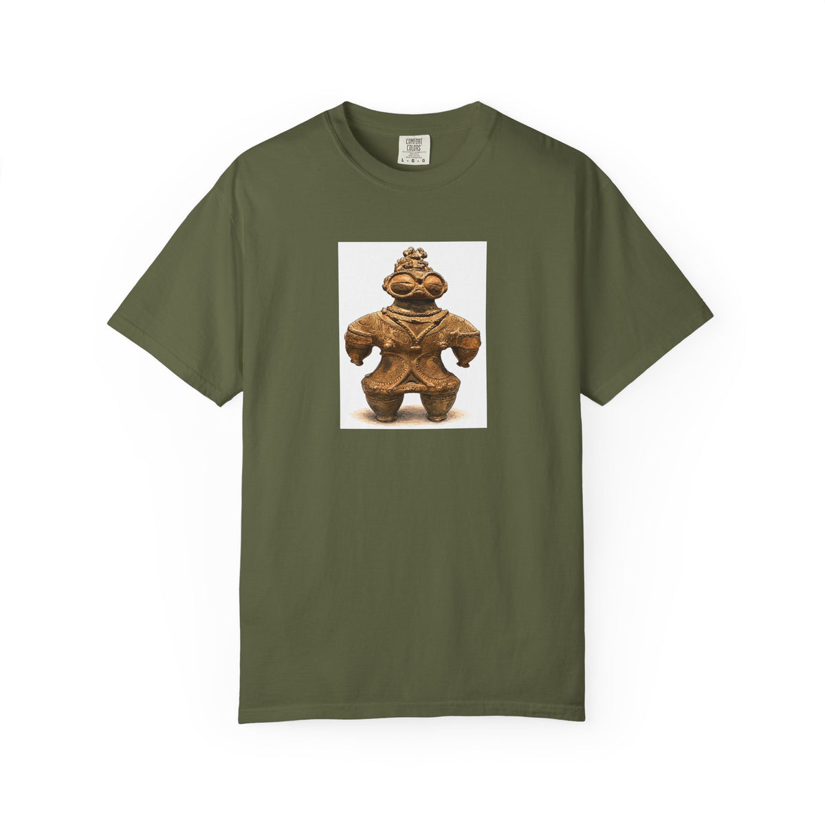 遮光器土偶 Tシャツ｜縄文文化デザイン｜ユニセックス コットンTシャツ
