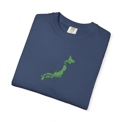 日本列島マップ Tシャツ｜主要都市入り｜Japan Map｜ユニセックス コットンTシャツ