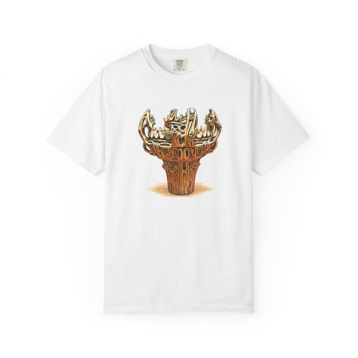 火焔型土器 Tシャツ｜縄文文化デザイン｜ユニセックス コットンTシャツ