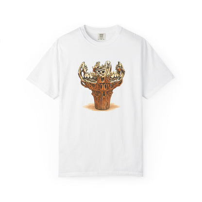 火焔型土器 Tシャツ｜縄文文化デザイン｜ユニセックス コットンTシャツ