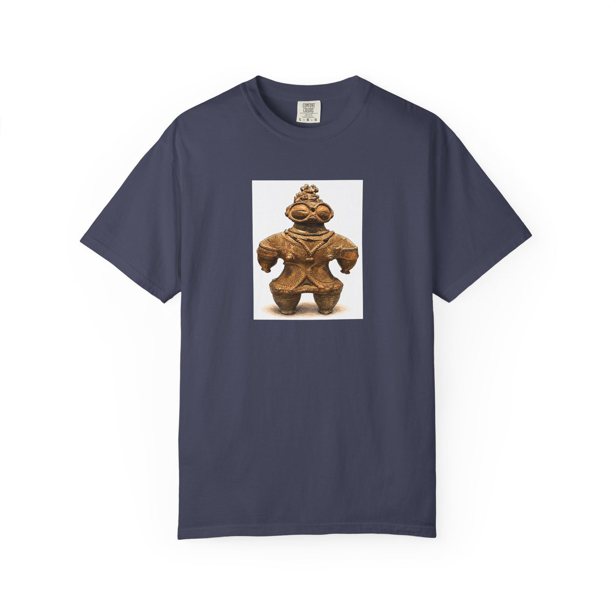 遮光器土偶 Tシャツ｜縄文文化デザイン｜ユニセックス コットンTシャツ