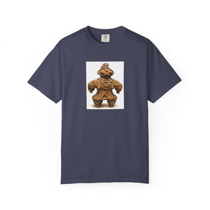 遮光器土偶 Tシャツ｜縄文文化デザイン｜ユニセックス コットンTシャツ