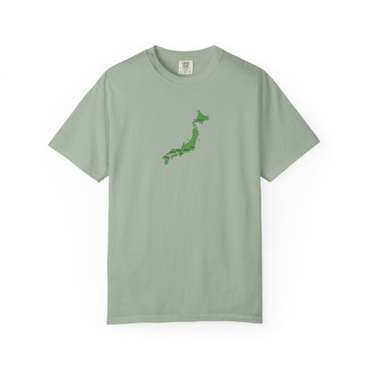日本列島マップ Tシャツ｜主要都市入り｜Japan Map｜ユニセックス コットンTシャツ