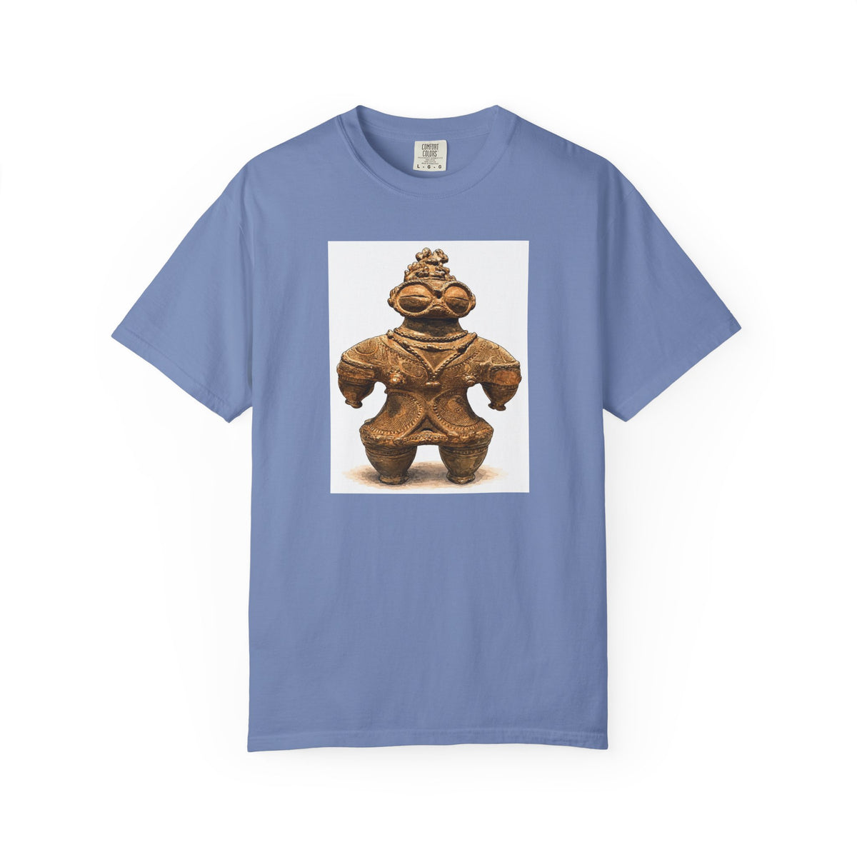 遮光器土偶 Tシャツ｜縄文文化デザイン｜ユニセックス コットンTシャツ