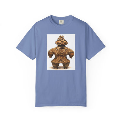 遮光器土偶 Tシャツ｜縄文文化デザイン｜ユニセックス コットンTシャツ