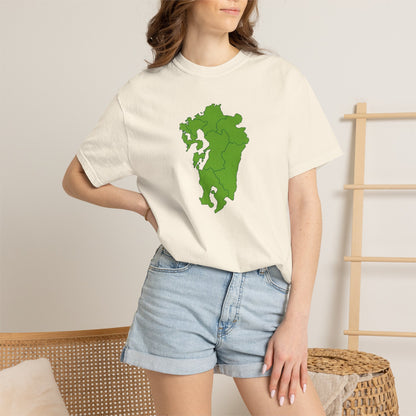 九州地方 地図デザイン Tシャツ｜ユニセックス コットンTシャツ