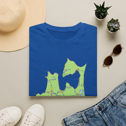 Aomori Michi-no-Eki Map T-Shirt | All 28 Roadside Stations