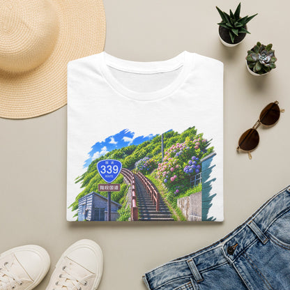 国道３３９号線　階段国道Tシャツ　 — 青森　道の駅４ヵ所ルートマップ