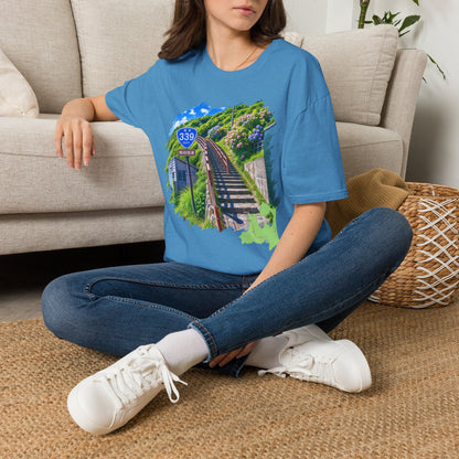 Route 339 Staircase National Highway T-Shirt | Cape Tappi Aomori