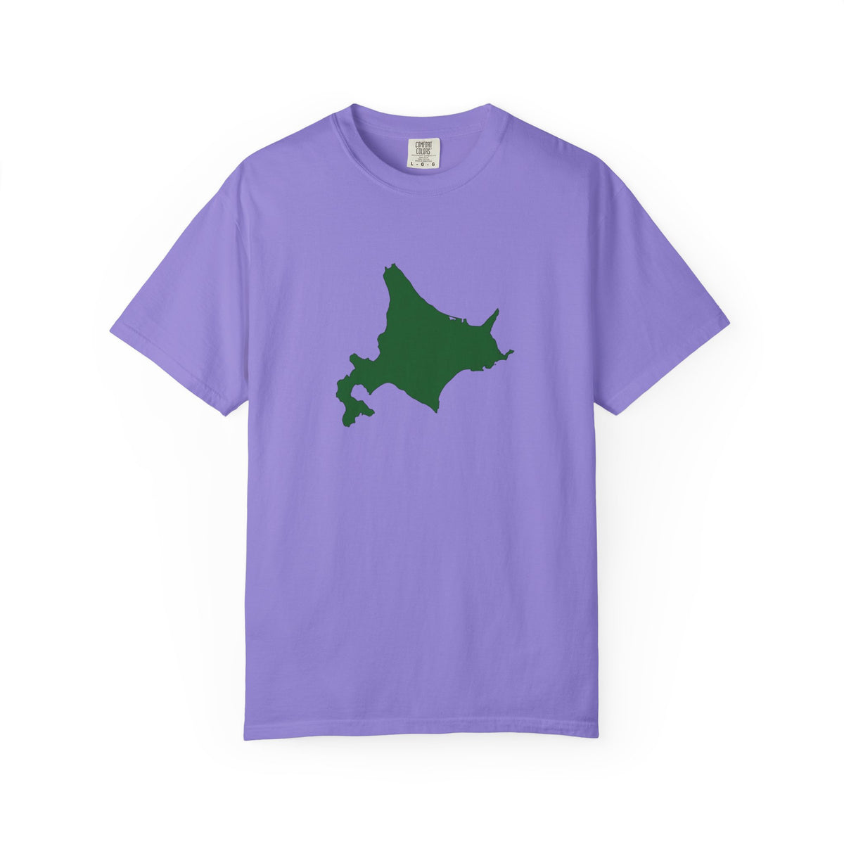 北海道 地図デザイン Tシャツ｜ユニセックス コットンTシャツ