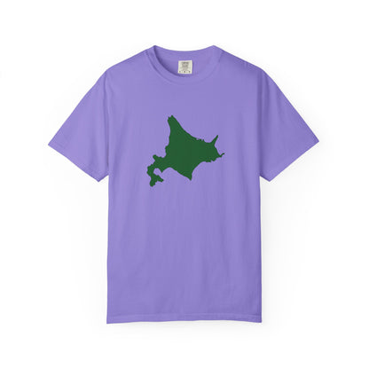 北海道 地図デザイン Tシャツ｜ユニセックス コットンTシャツ