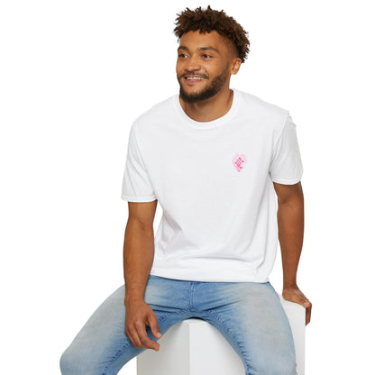 愛 Tシャツ｜桜の花びら × 毛筆漢字デザイン