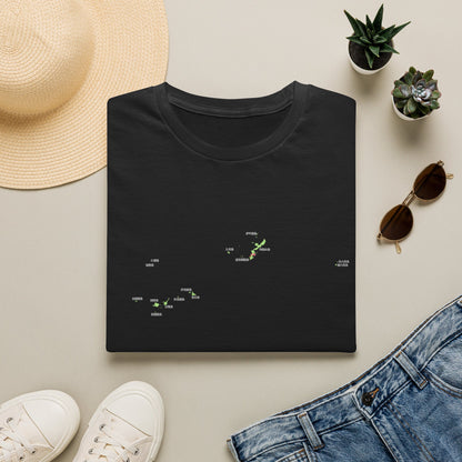 Okinawa Prefecture Map T-Shirt with Island Names & Naha | Japanese Geography Tee