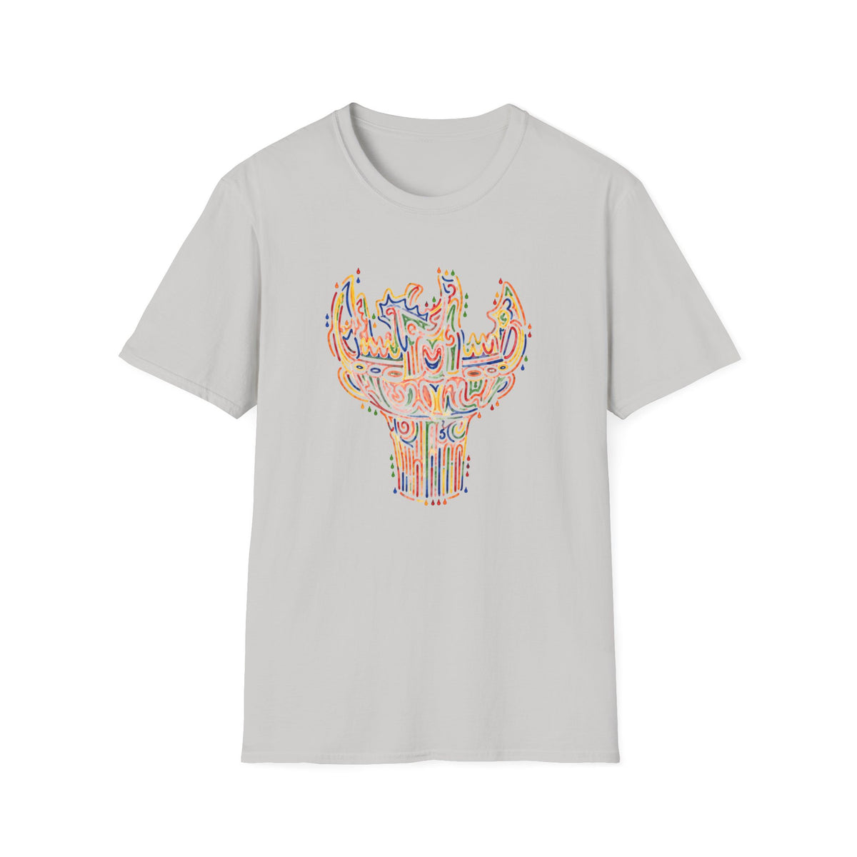 彩炎 JOMON｜カラフル火焔型土器 Tシャツ