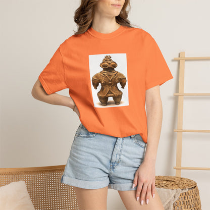遮光器土偶 Tシャツ｜縄文文化デザイン｜ユニセックス コットンTシャツ