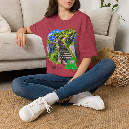 国道３３９号線　階段国道Tシャツ　 — 青森　道の駅４ヵ所ルートマップ