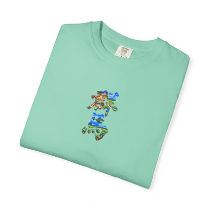 群馬 Tシャツ｜草津温泉・尾瀬・榛名山・こんにゃく畑を描いた毛筆漢字デザイン