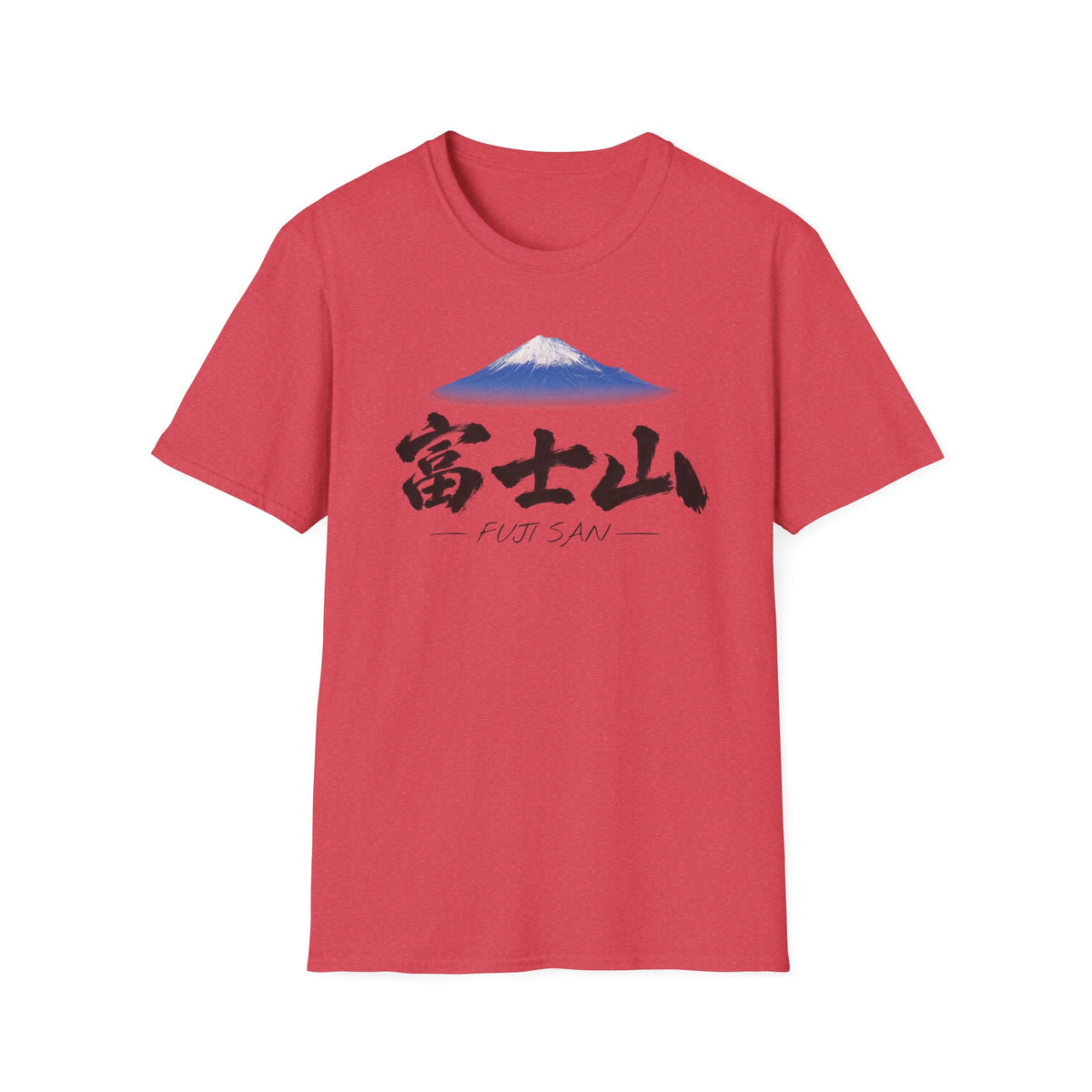 富士山 Mount Fuji T-Shirt | Japanese Calligraphy & Fuji San Photo Art Tee