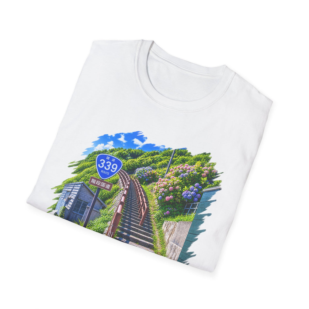 Route 339 Staircase National Highway T-Shirt | Cape Tappi Aomori