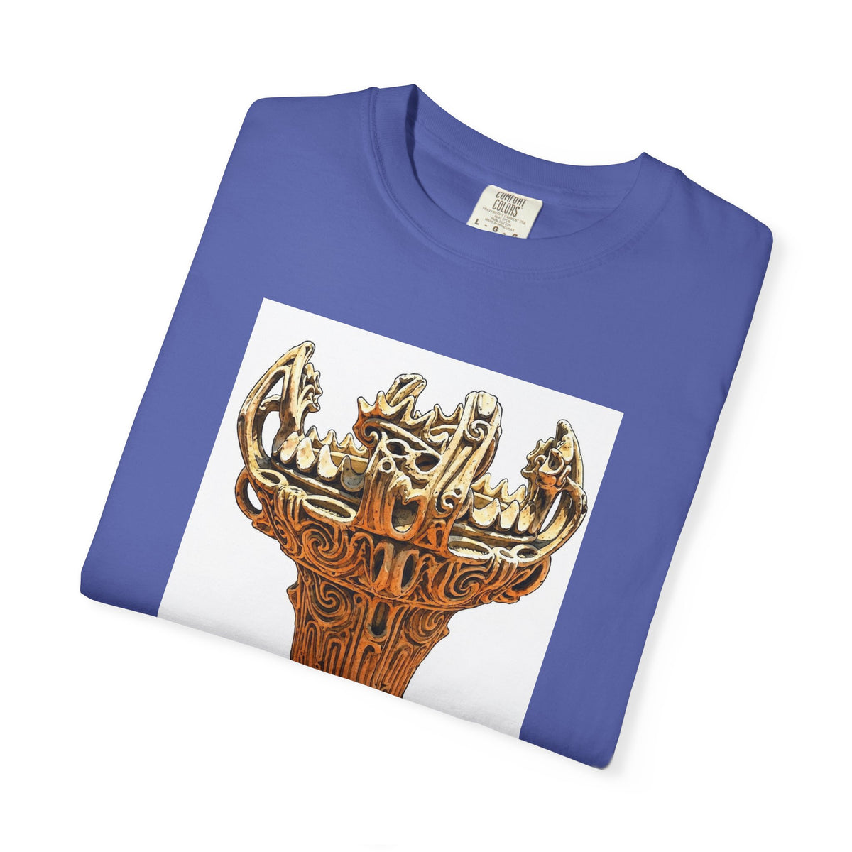 火焔型土器 Tシャツ｜縄文文化デザイン｜ユニセックス コットンTシャツ