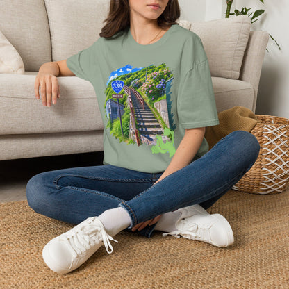 Route 339 Staircase National Highway T-Shirt | Cape Tappi Aomori