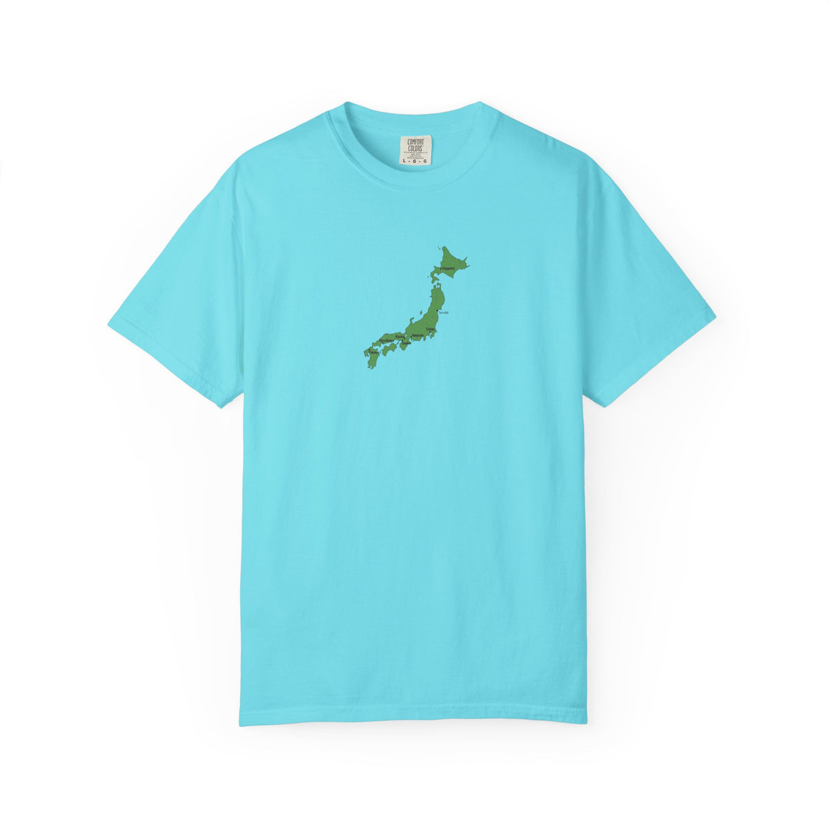 日本列島マップ Tシャツ｜主要都市入り｜Japan Map｜ユニセックス コットンTシャツ