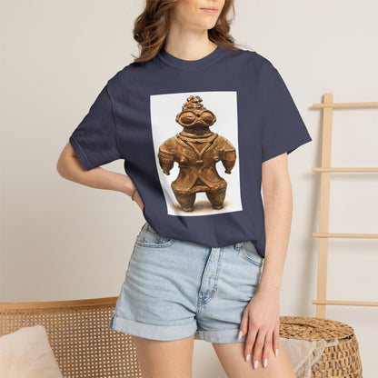 遮光器土偶 Tシャツ｜縄文文化デザイン｜ユニセックス コットンTシャツ