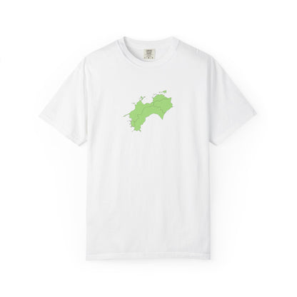 Shikoku Map T-Shirt | Japan Island & Coastal Map Design | Unisex Cotton Tee