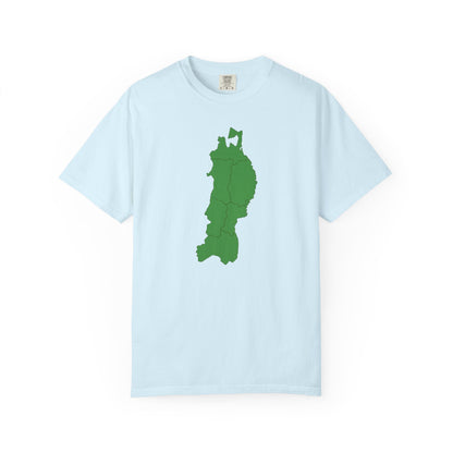 東北地方 地図デザイン Tシャツ｜ユニセックス コットンTシャツ