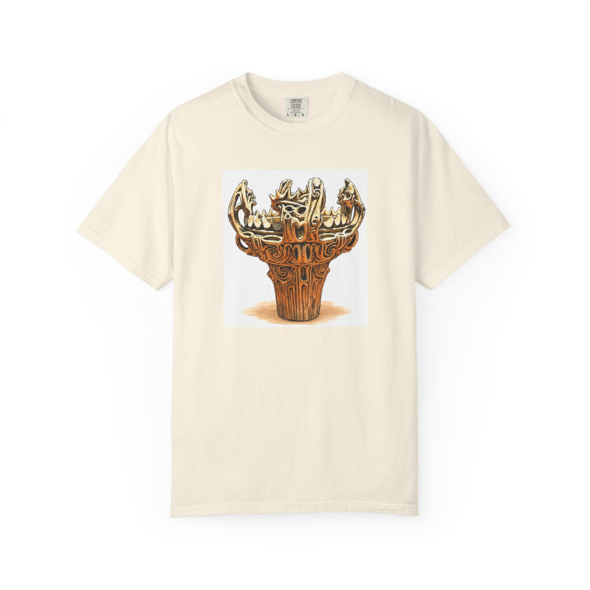 火焔型土器 Tシャツ｜縄文文化デザイン｜ユニセックス コットンTシャツ