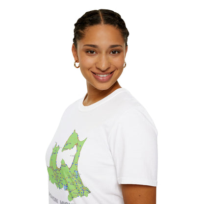 Aomori Michi-no-Eki Map T-Shirt | All 28 Roadside Stations